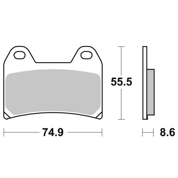 SBS 706HS Sinter Sintered Metal front brake padsRef: 706HS / 706070