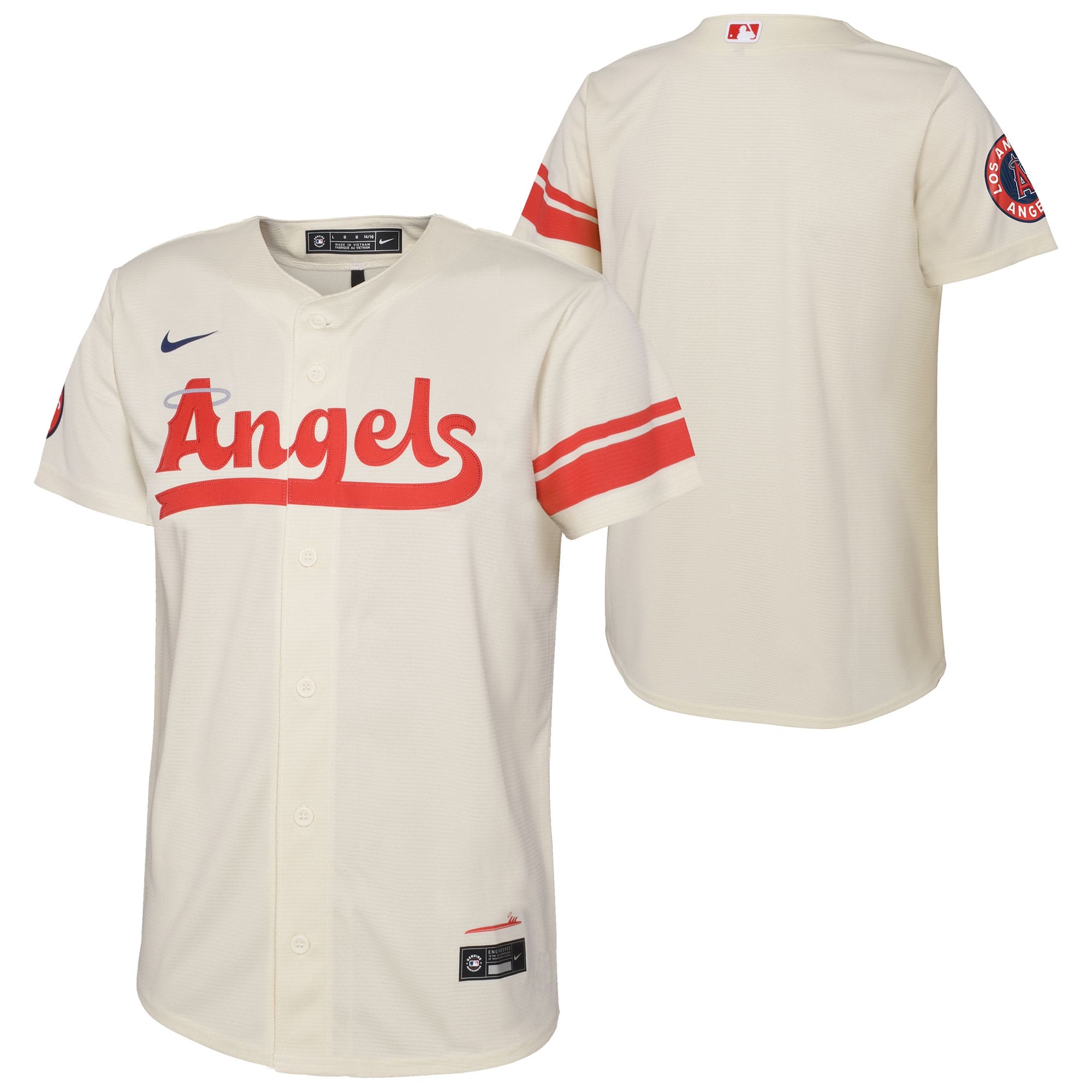 Los Angeles Angels Replica City Connect MLB Jersey Beige (YOUTH)