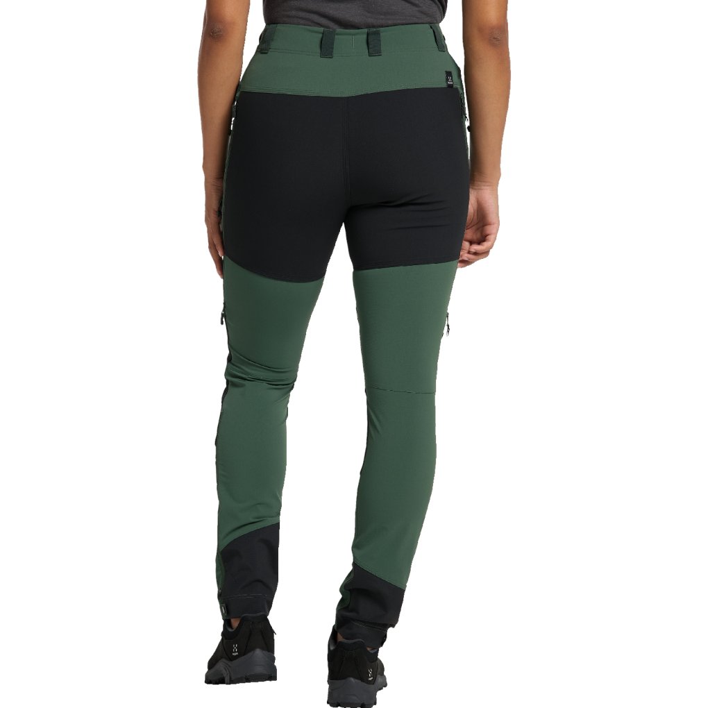 Haglöfs Rugged Slim Pants Women - Regular - fjell green/true black 4HT