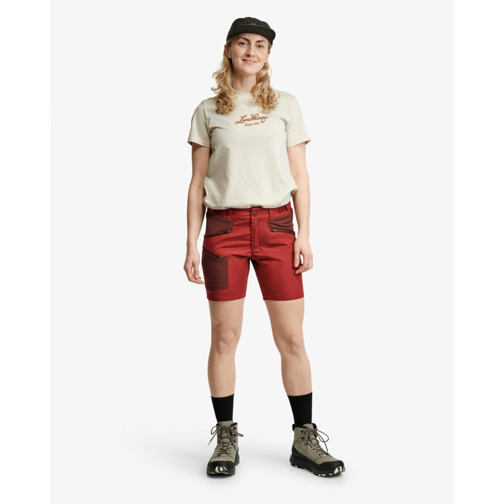 Lundhags Makke Light Hiking Shorts Women - Rosewood/Burgundy 58452