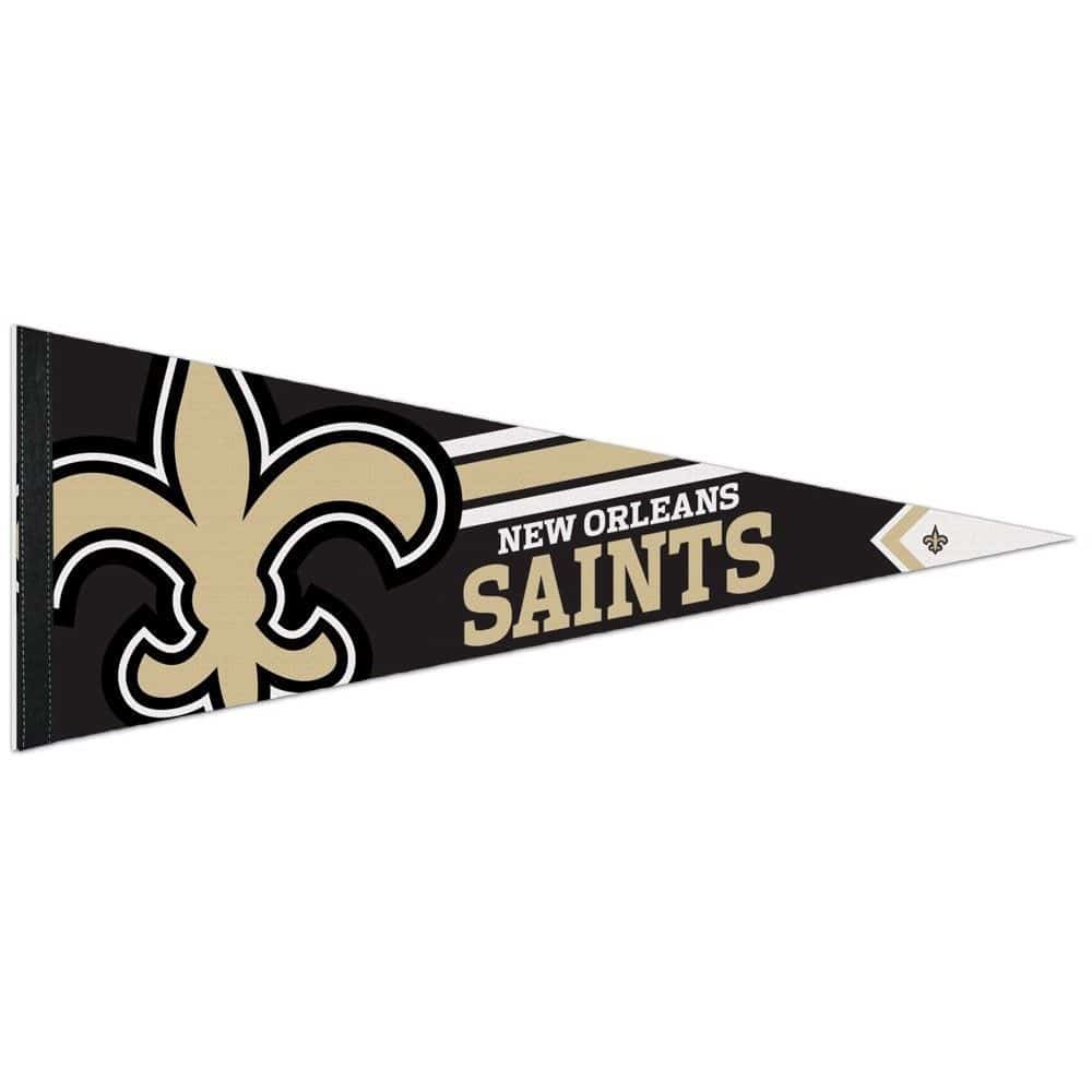 New Orleans Saints Big Logo Premium Football NFL Pennant