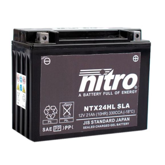 Batterie Nitro NTX24HL SLA FERME TYPE ACIDE SANS ENTRETIEN/PRÊTE À L'EMPLOIRef : NTX24HL SLA