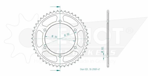 Couronne Esjot 47 dentsRef : ESJO00055A / 12112981