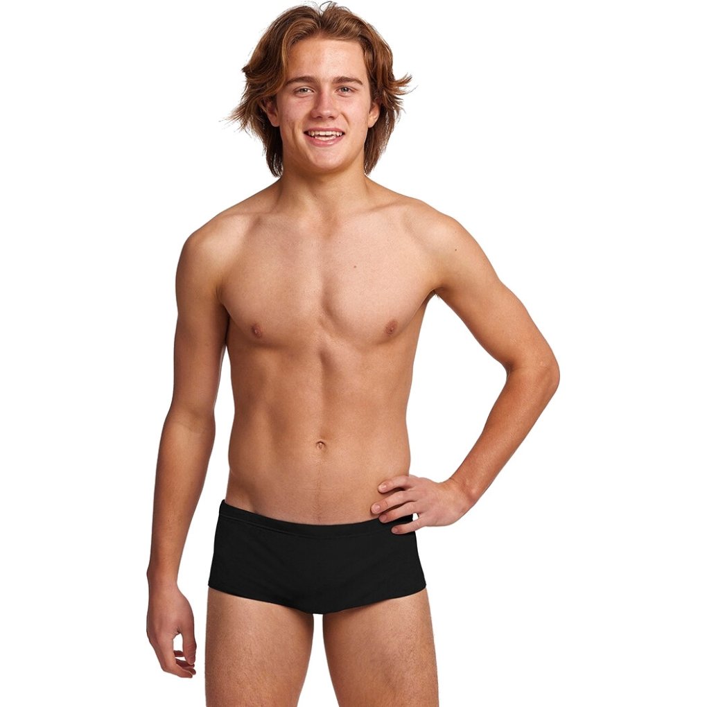 Funky Trunks Sidewinder Trunks Boys - Still Black