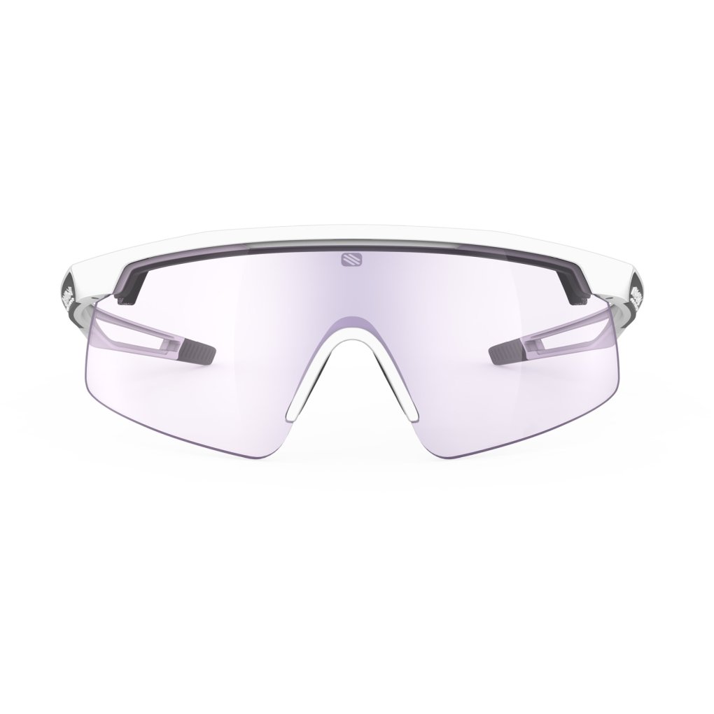 Rudy Project Turbolence Glasses - White Matte - ImpactX™ Photochromic 2 Laser Purple