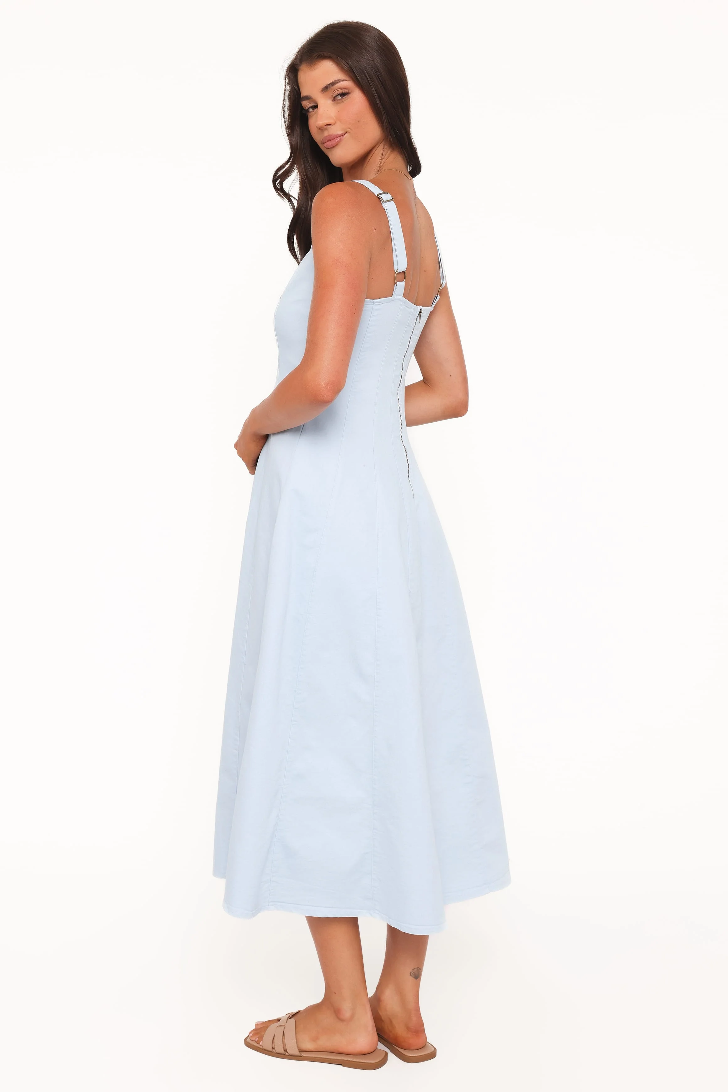 Una Midi Dress - Blue