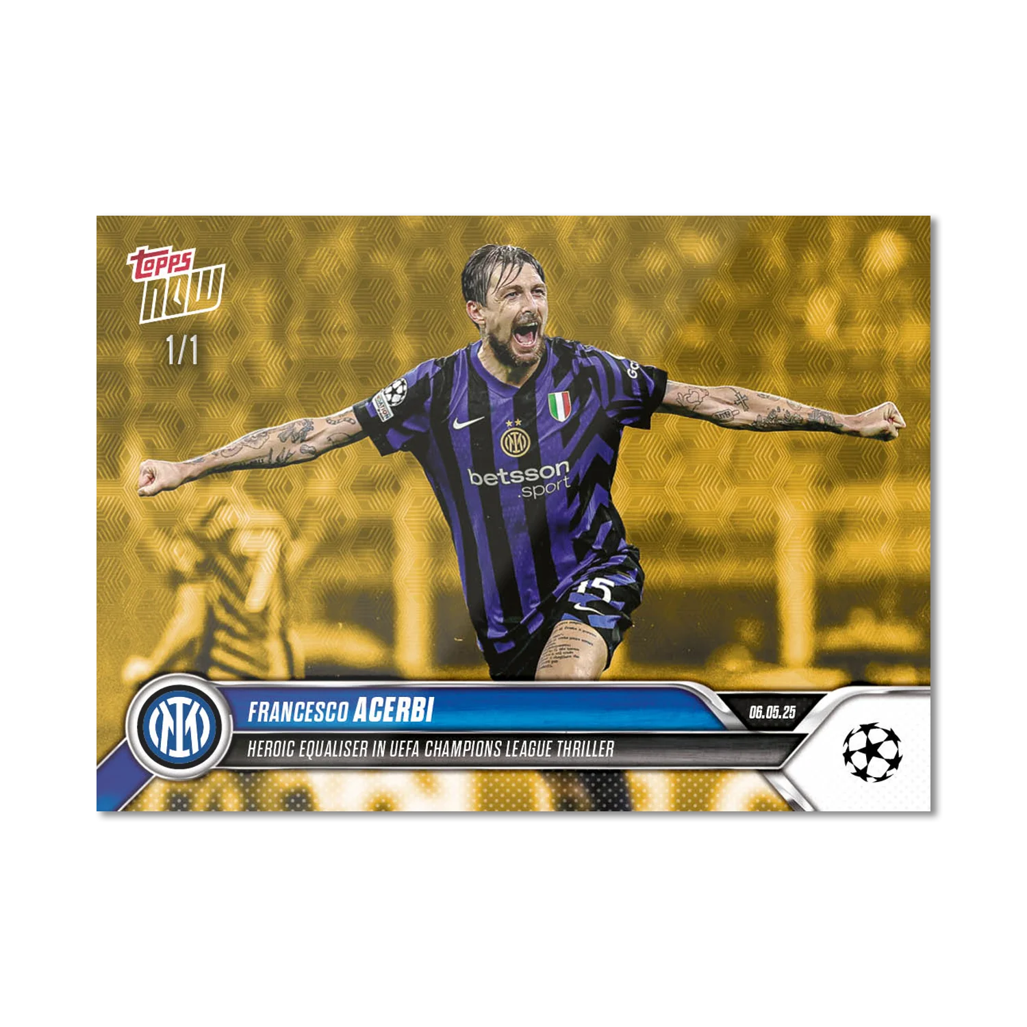 Francesco Acerbi - 2024-25 UCL Topps NOW® - Card 152