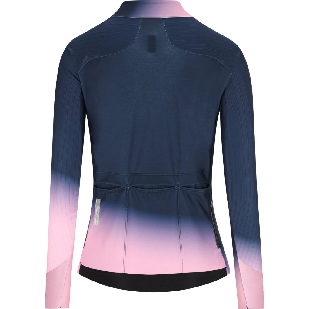 Q36.5 Gregarius Hybrid Collar Fade Long Sleeve Jersey Women - nautica blue