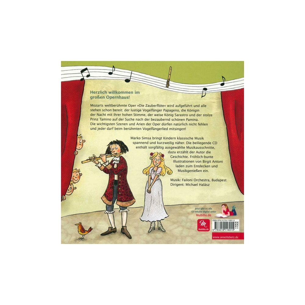 Annette Betz Verlag Zauberflöte Musikbilderbuch – Thomann Ireland