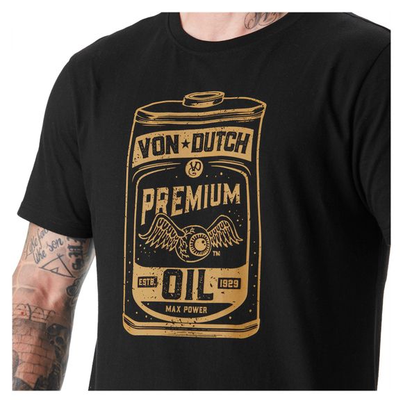 T-Shirt manches courtes Von Dutch OIL - NoirRef : VDH0243