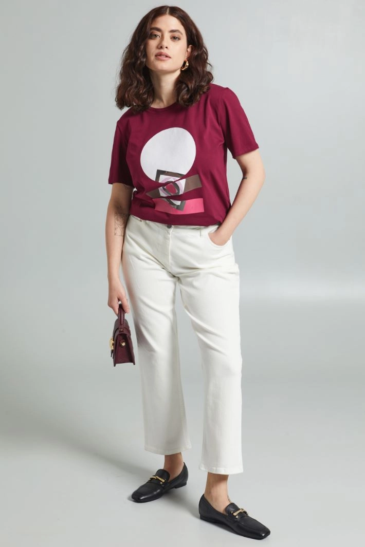 5-pocket bull trousers - WHITE