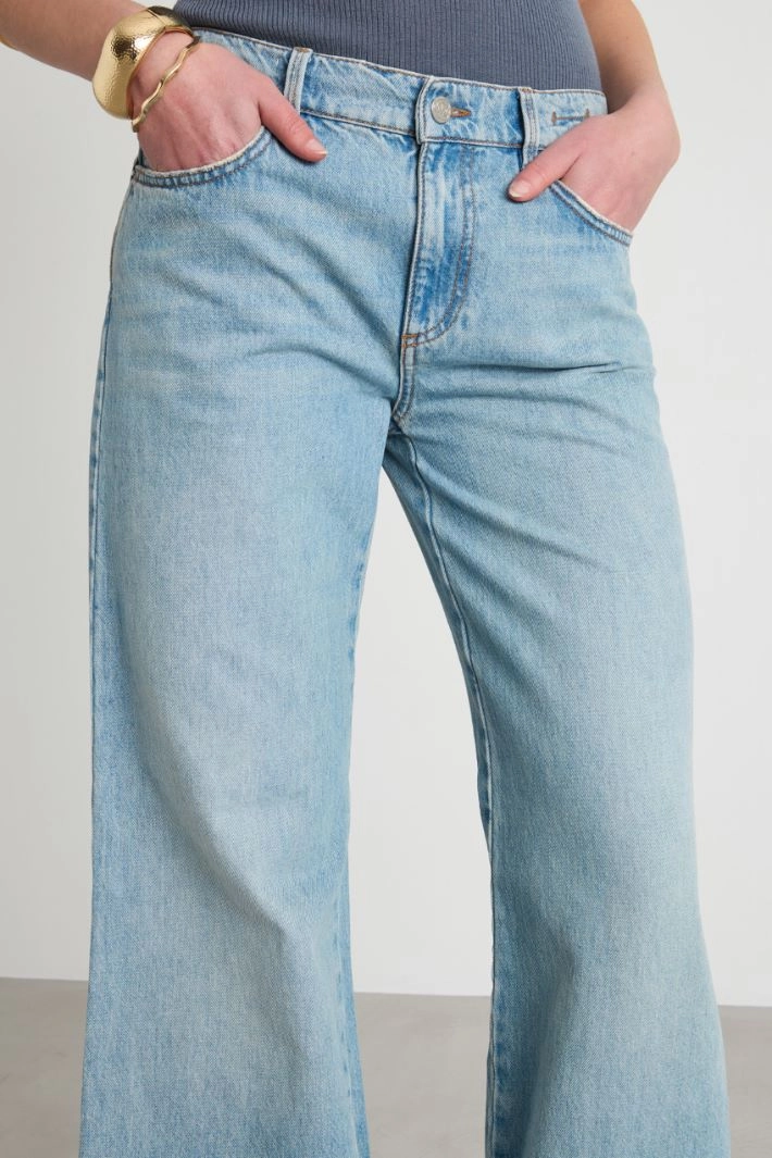 Wide-leg jeans - LIGHT BLUE
