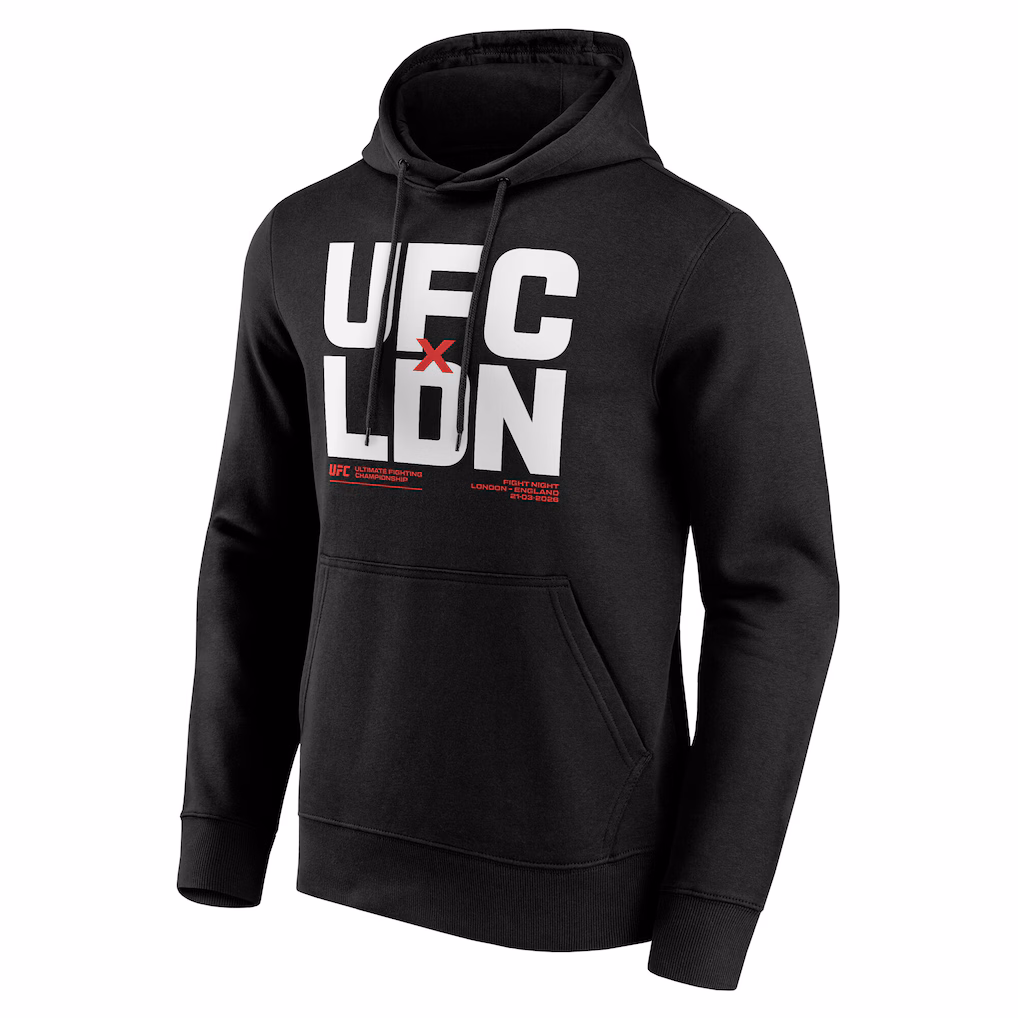 UFC London Fight Night LDN Graphic Hoodie - Black - Mens