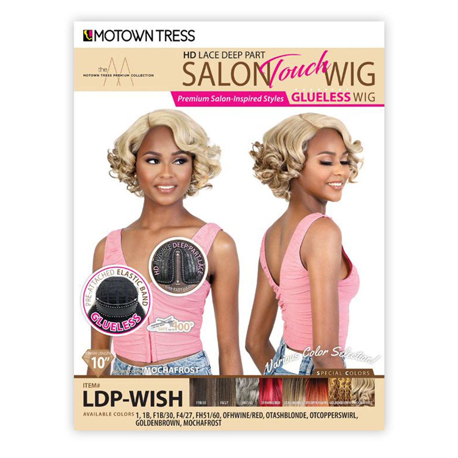 Motown Tress HD Lace Front Wig Glueless Deep Part LDP-Wish
