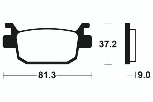 Tecnium Scooter organic brake pads - ME332Ref: TE00749A / 1022681