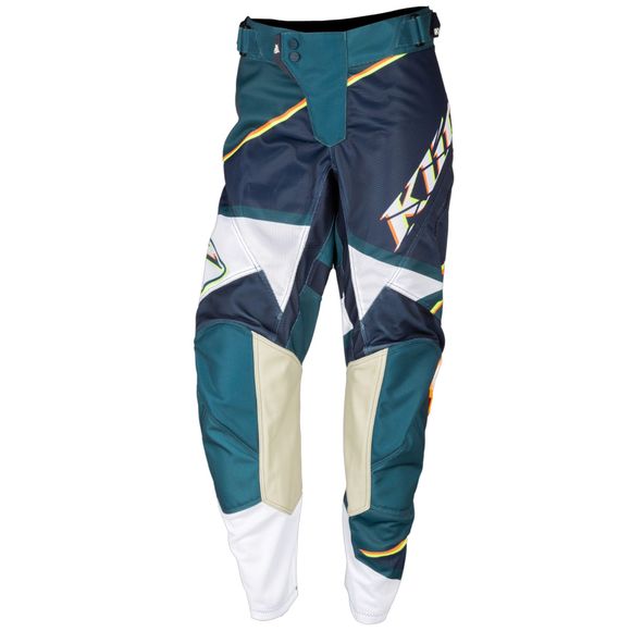 KLIM WOMEN XC LITE SHATTERED PETROL cross pants - WOMEN 2022 - Blue / WhiteRef: KLI0296
