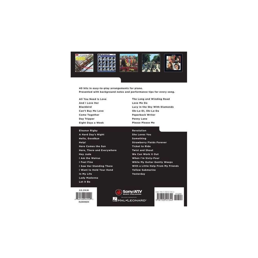 Hal Leonard Really Easy Piano Beatles – Thomann Ireland