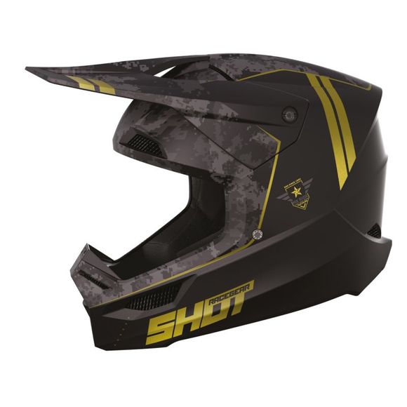 Shot FURIOUS cross helmet - ARMY 2023 - YellowRef: SO2411