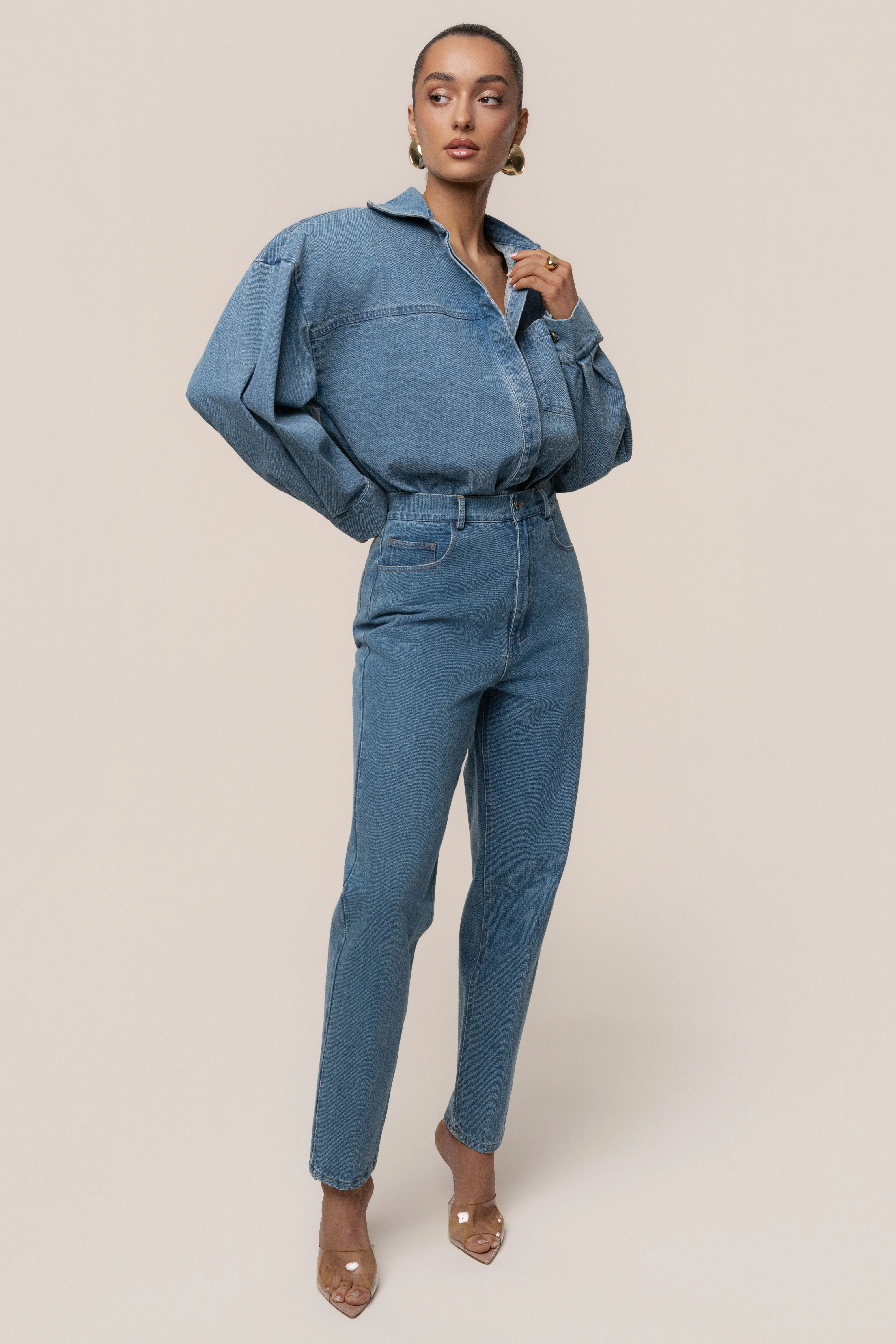 Denim Unstoppable Bodysuit