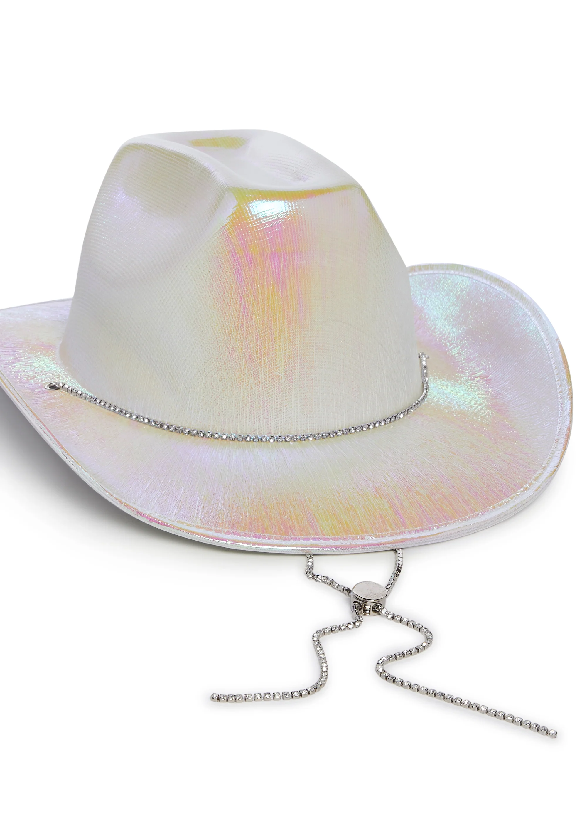 Gleam And Glow Cowboy Hat - White