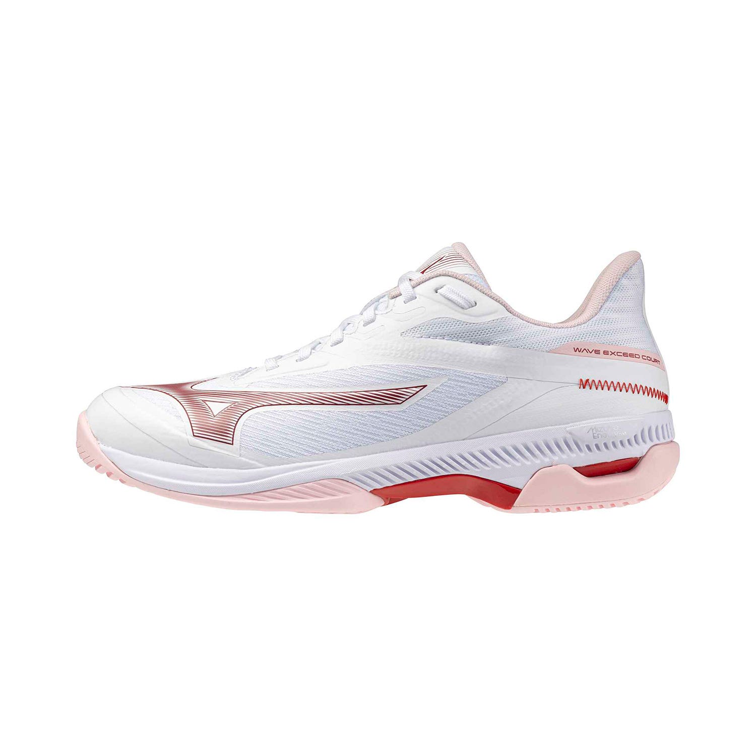 MIZUNO WAVE EXCEED COURT ALL COURT WHITE/PINK WOMEN 61GA2519