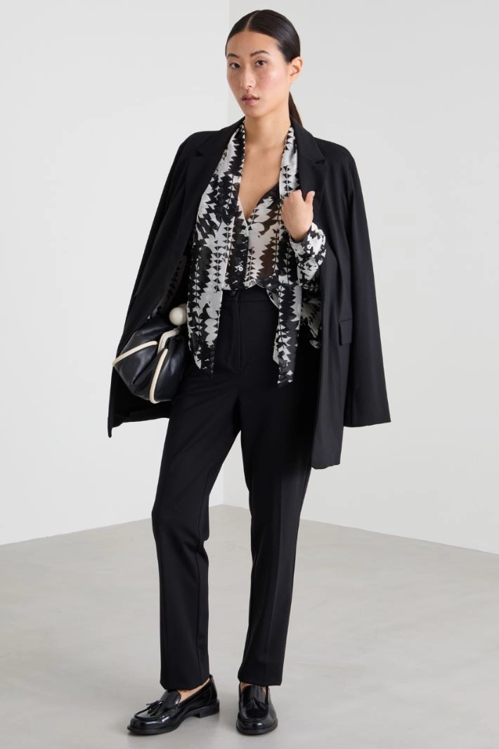 Jersey trousers - BLACK