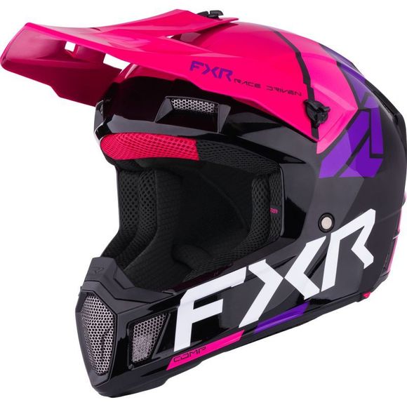 FXR CLUTCH COMP 2026 cross helmet - Black / PinkRef: FXR1765
