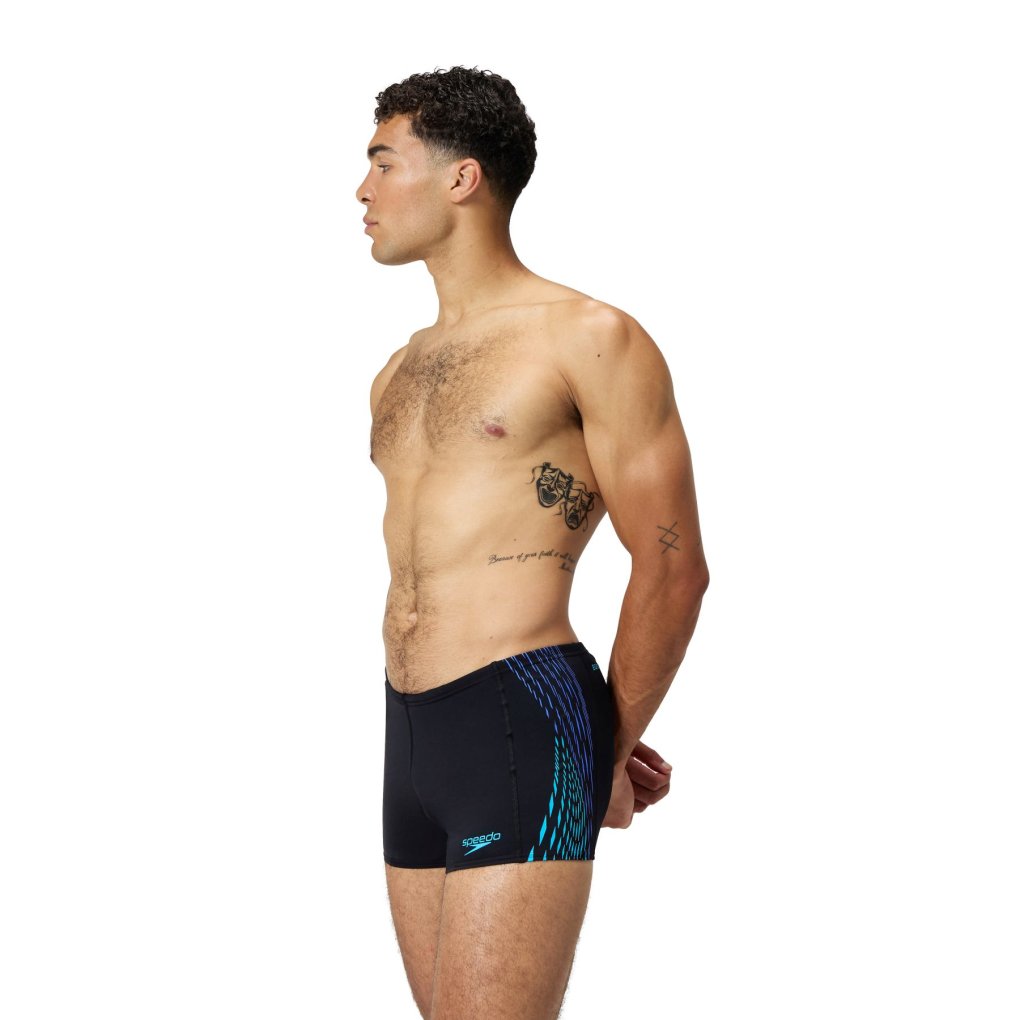 Speedo Tech Panel Aquashort Men - black/cobalt pop