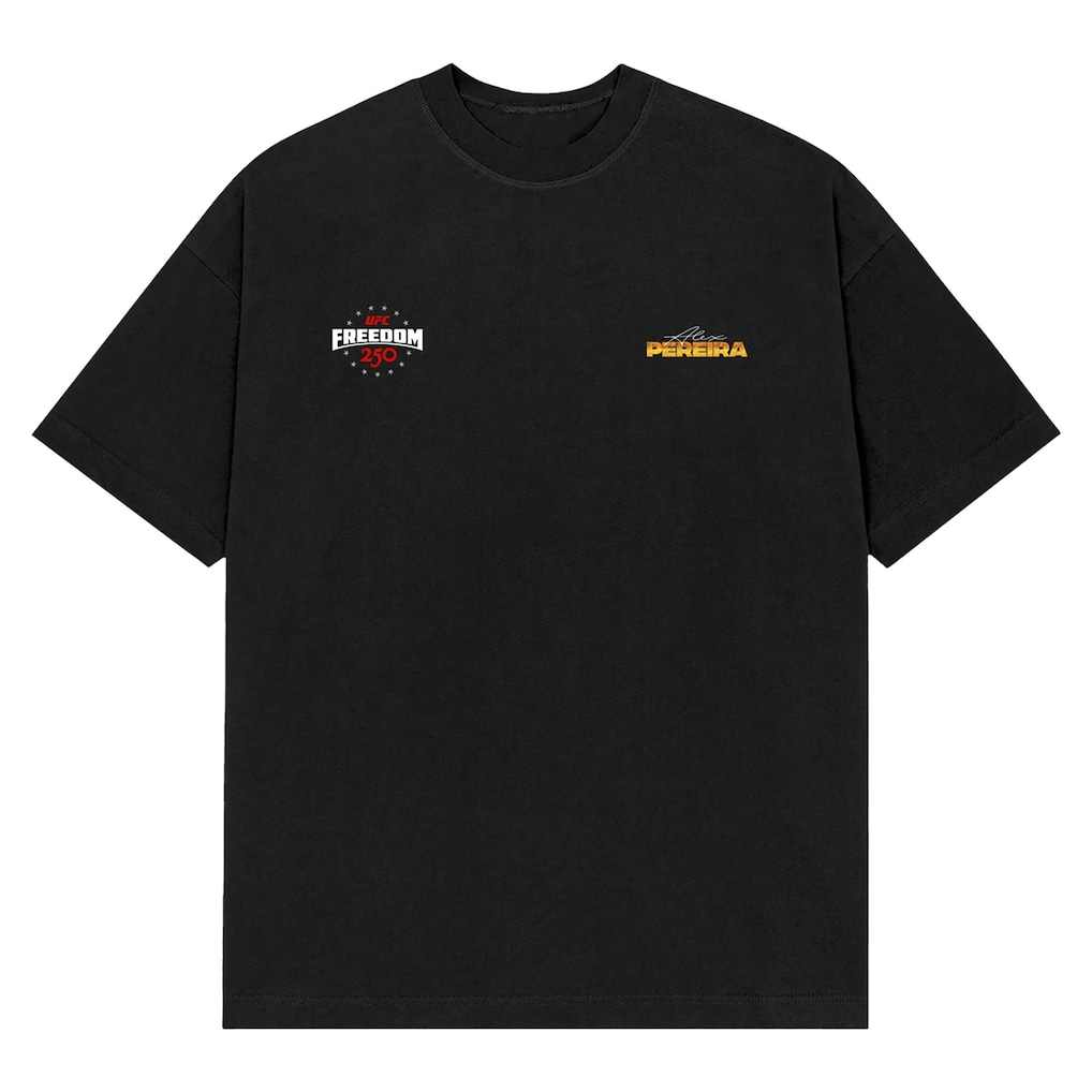 UFC Alex Pereira UFC Freedom 250 T-Shirt - Black - Mens