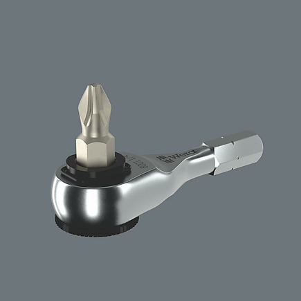 Wera 8011 Zyklop Mini 4 Bit Ratchet - 1/4 Inch