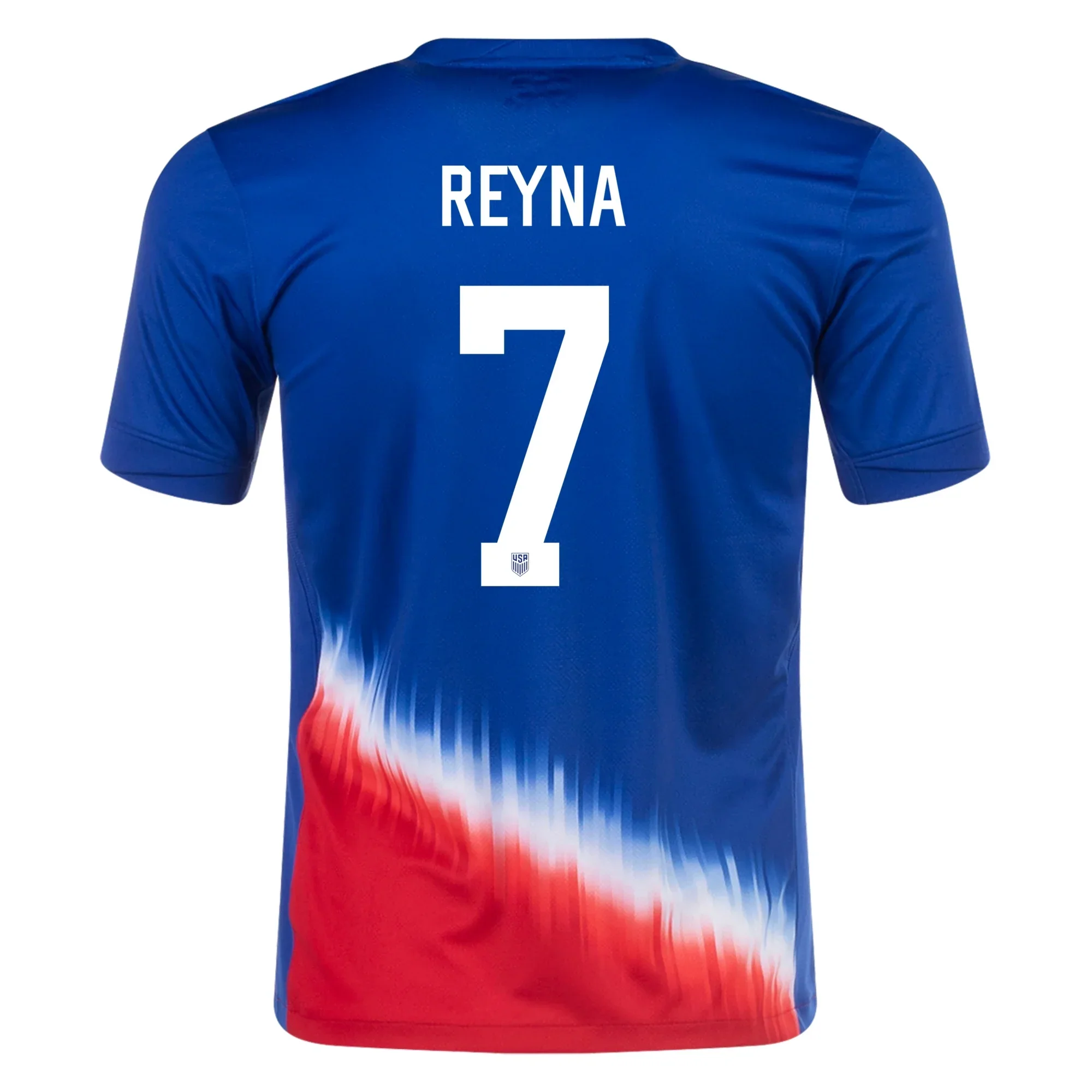 Mens United States Gio Reyna Away Jersey 24/25 (Old Royal/Sport Red)