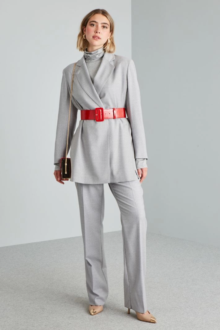 Blazer with slits - LIGHT GREY