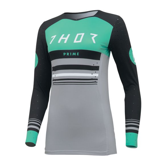 Thor PRIME BLAZE WOMEN 2023 cross jersey - Black / GreenRef: TO2963