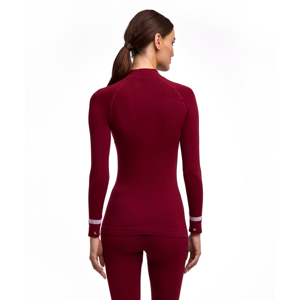 Falke Warm Trend Turtleneck Longsleeved Shirt Women - merlot 8117