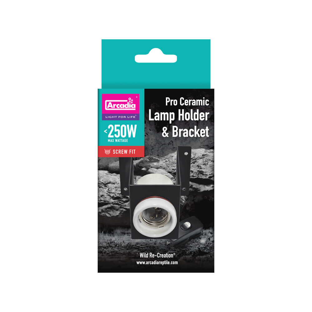 Arcadia Ceramic Lamp Holder and Bracket Pro