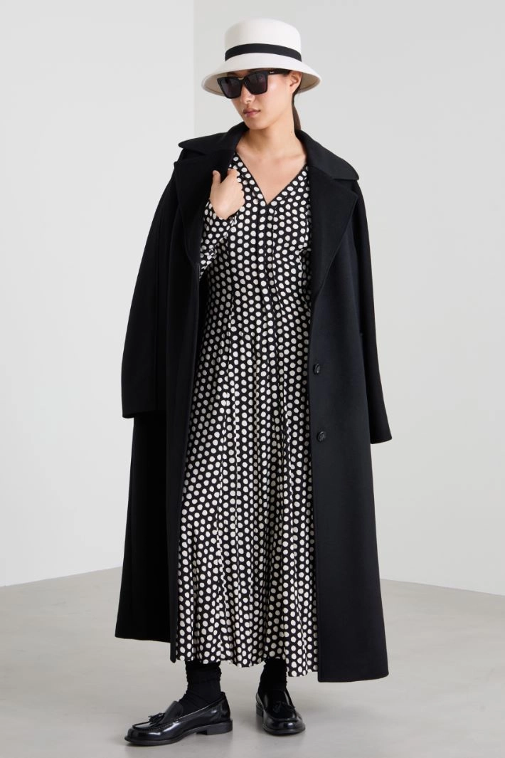 Long sable dress - BLACK