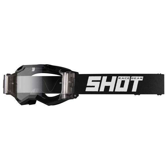 Shot ASSAULT 2.0 cross mask - SOLID BLACK ROLL OFF GLOSSY 2023 - BlackRef: so2296 / a09-29b1-c04