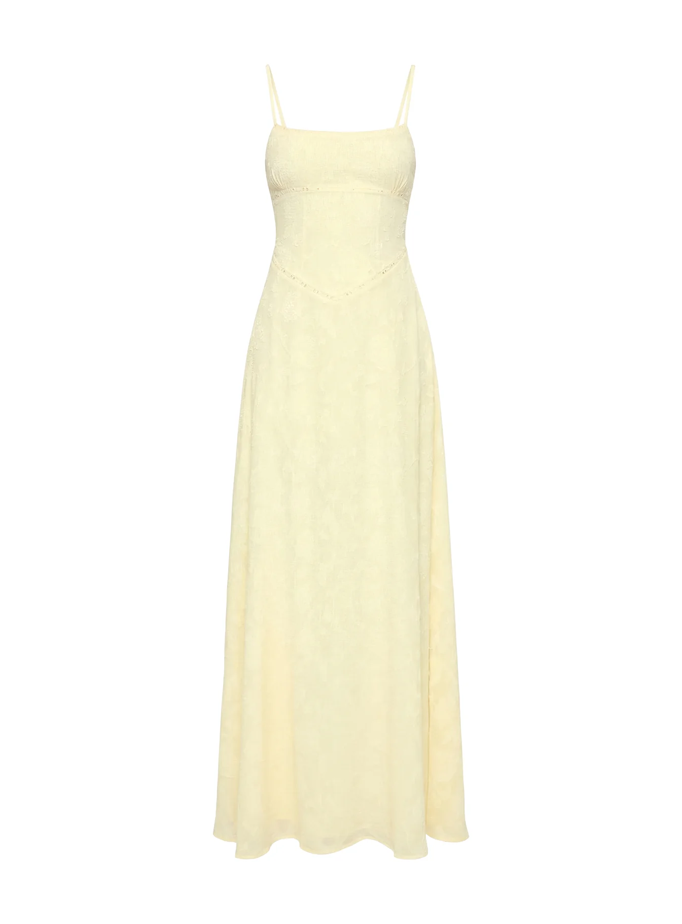 South Of France Maxi Dress Yellow