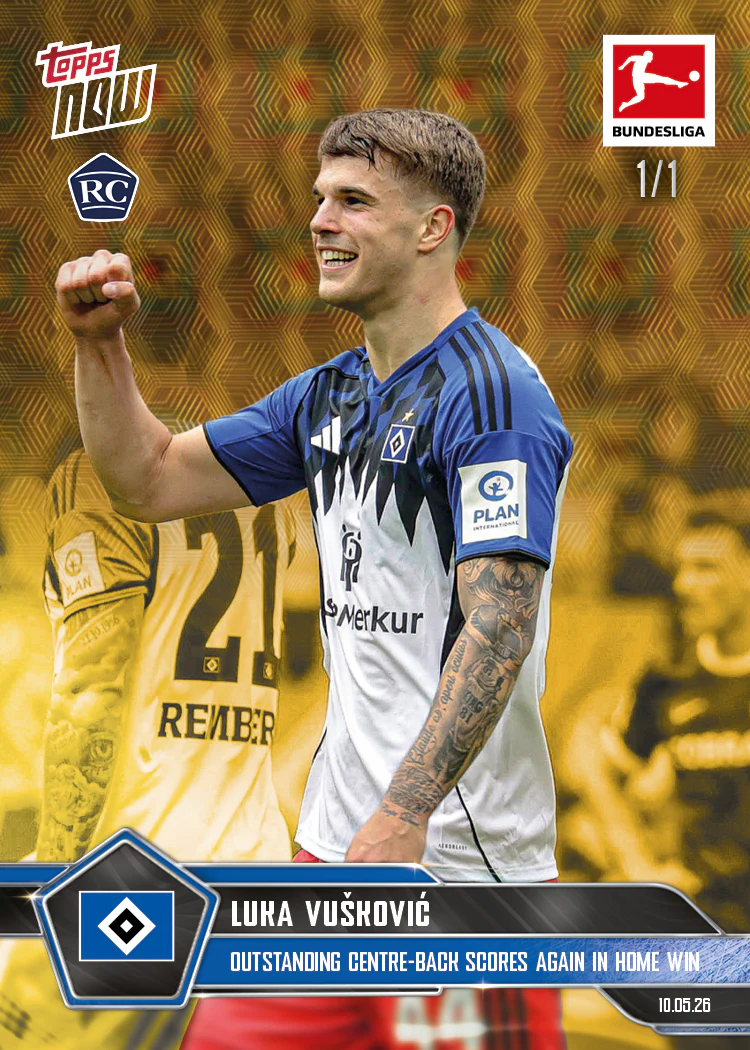 Luka Vušković - 2025-26 Bundesliga Topps NOW® - Card 191 - PR: 2387