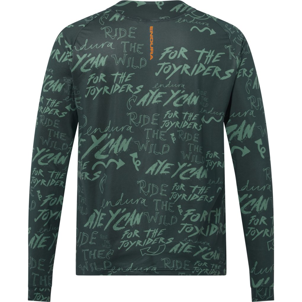 Endura Singletrack Print Long Sleeve Tee Men - carbon grey