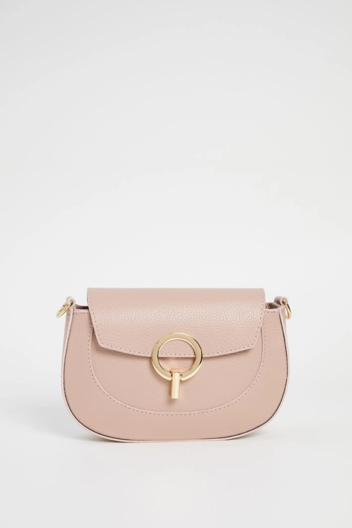 Leather shoulder bag - ANTIQUE PINK