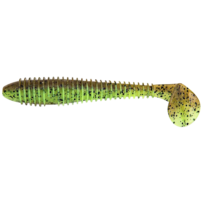 Keitech Fat Swing Impact (Green Pumpkin \/ Chartreuse)