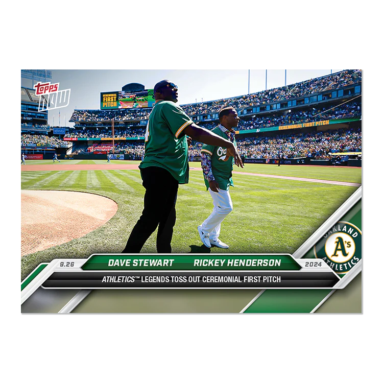 Rickey Henderson/Dave Stewart - 2024 MLB Topps NOW® Card 761