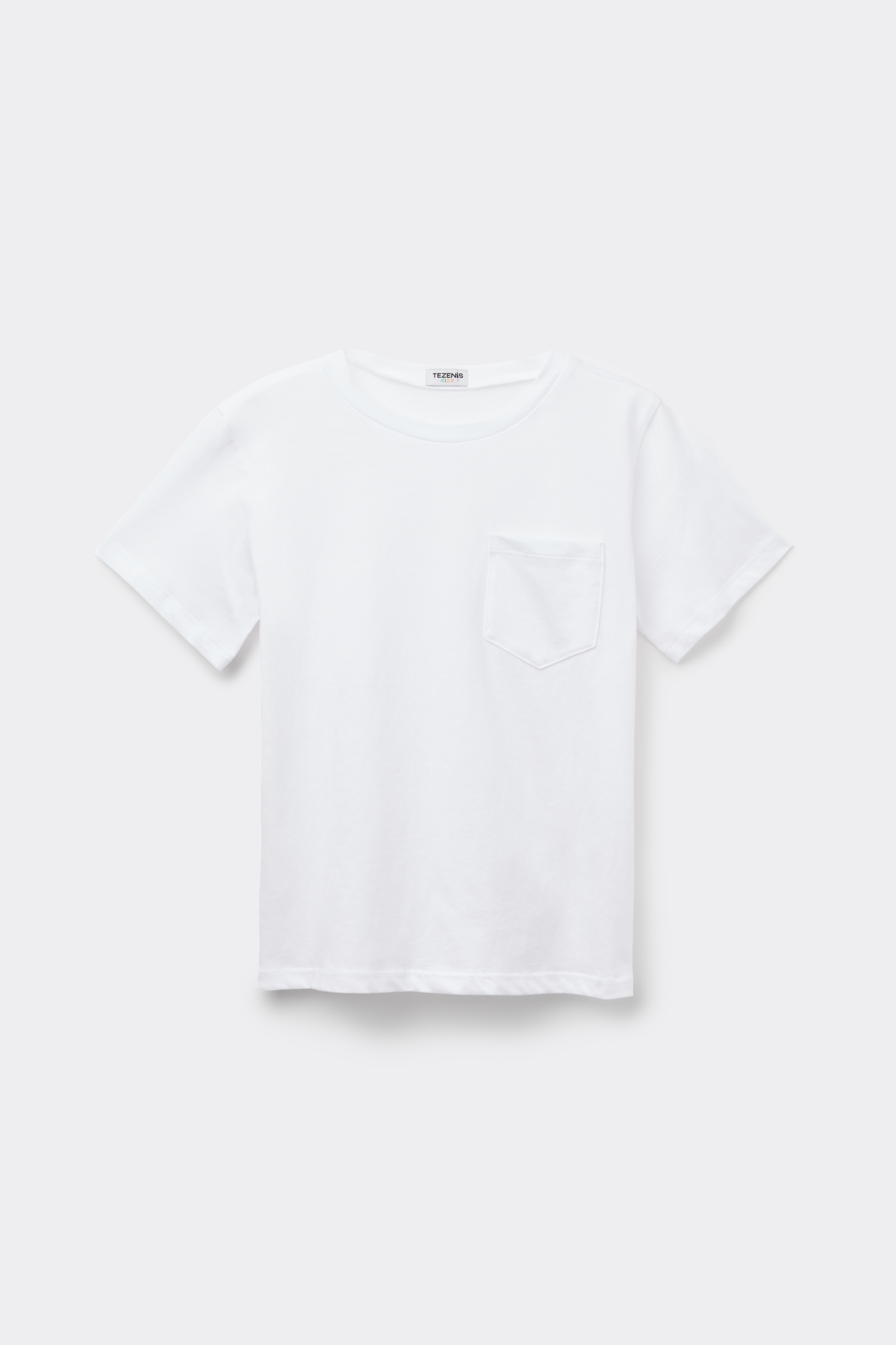 Boys’ Cotton Round Neck T-Shirt with Pocket