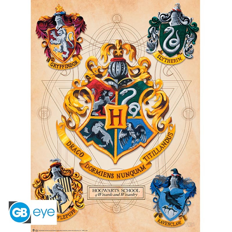 HARRY POTTER Set 2 Chibi Posters Crest & Marauders (52x38cm)