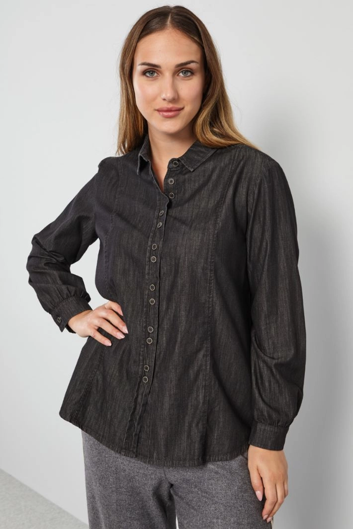 Light denim shirt - ANTHRACITE