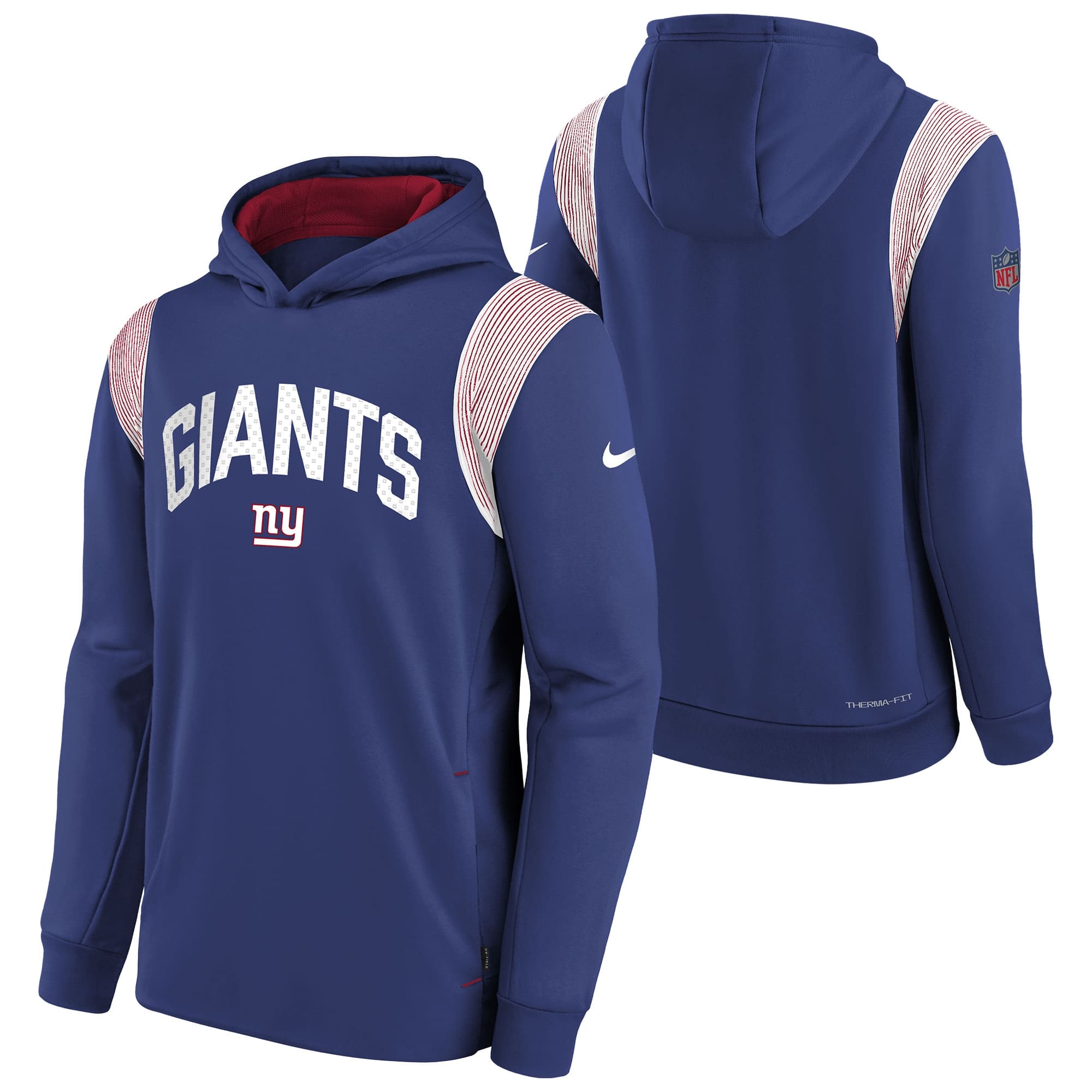 New York Giants 2022 NFL On-Field Sideline Therma Hoodie (YOUTH)