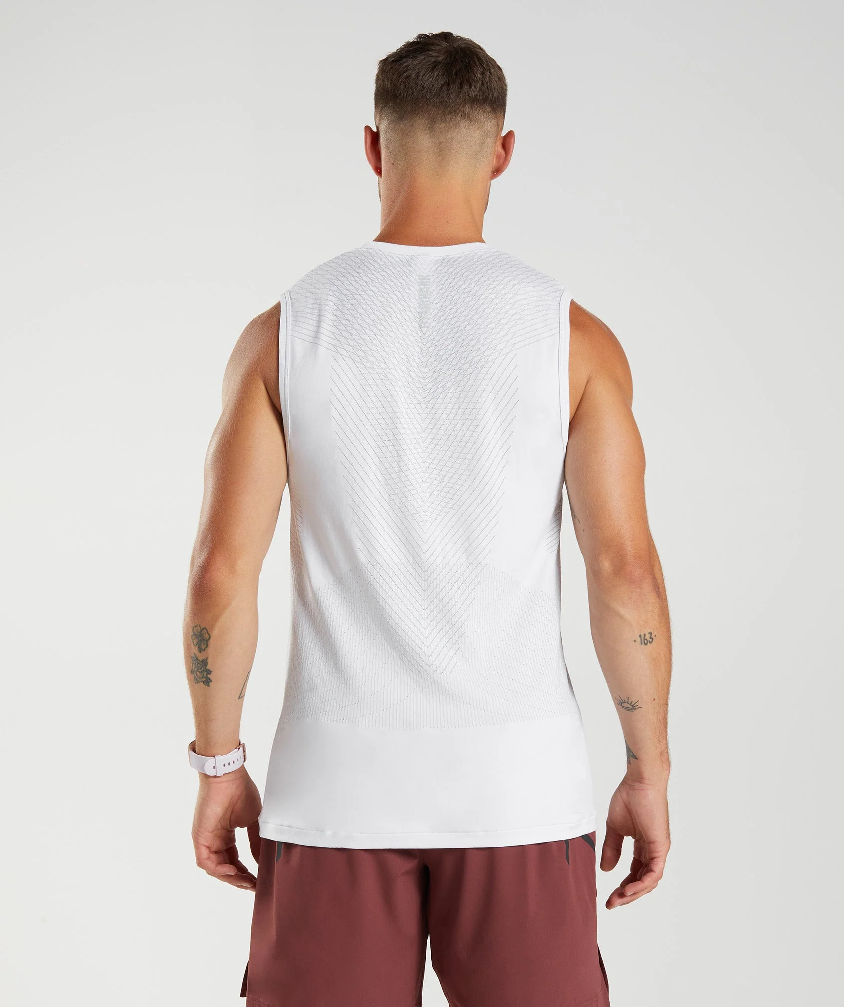 Apex Seamless Tank White/Light Grey