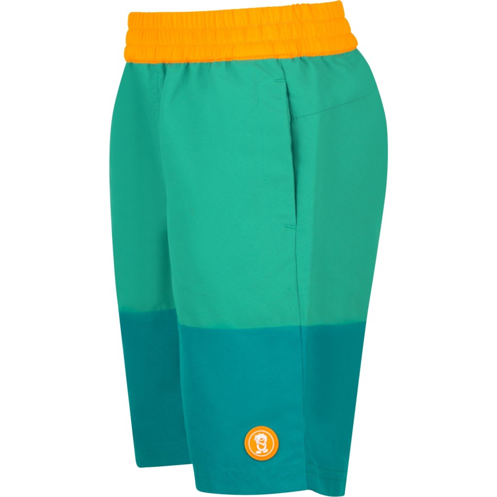 Trollkids Kroksand Shorts Kids - Lagoon Green/Sea Green/Sahara Sunset