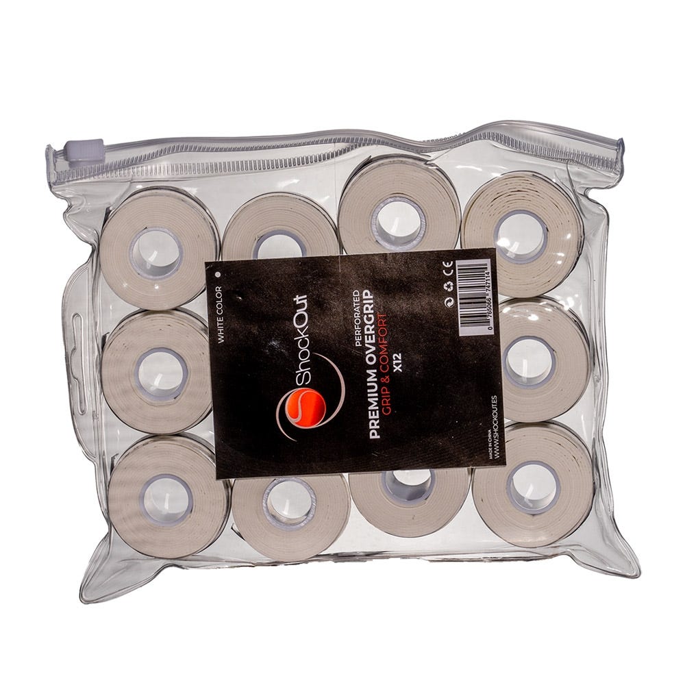 SHOCKOUT X12 PREMIUM WHITE PERFORATED OVERGRIP BAG